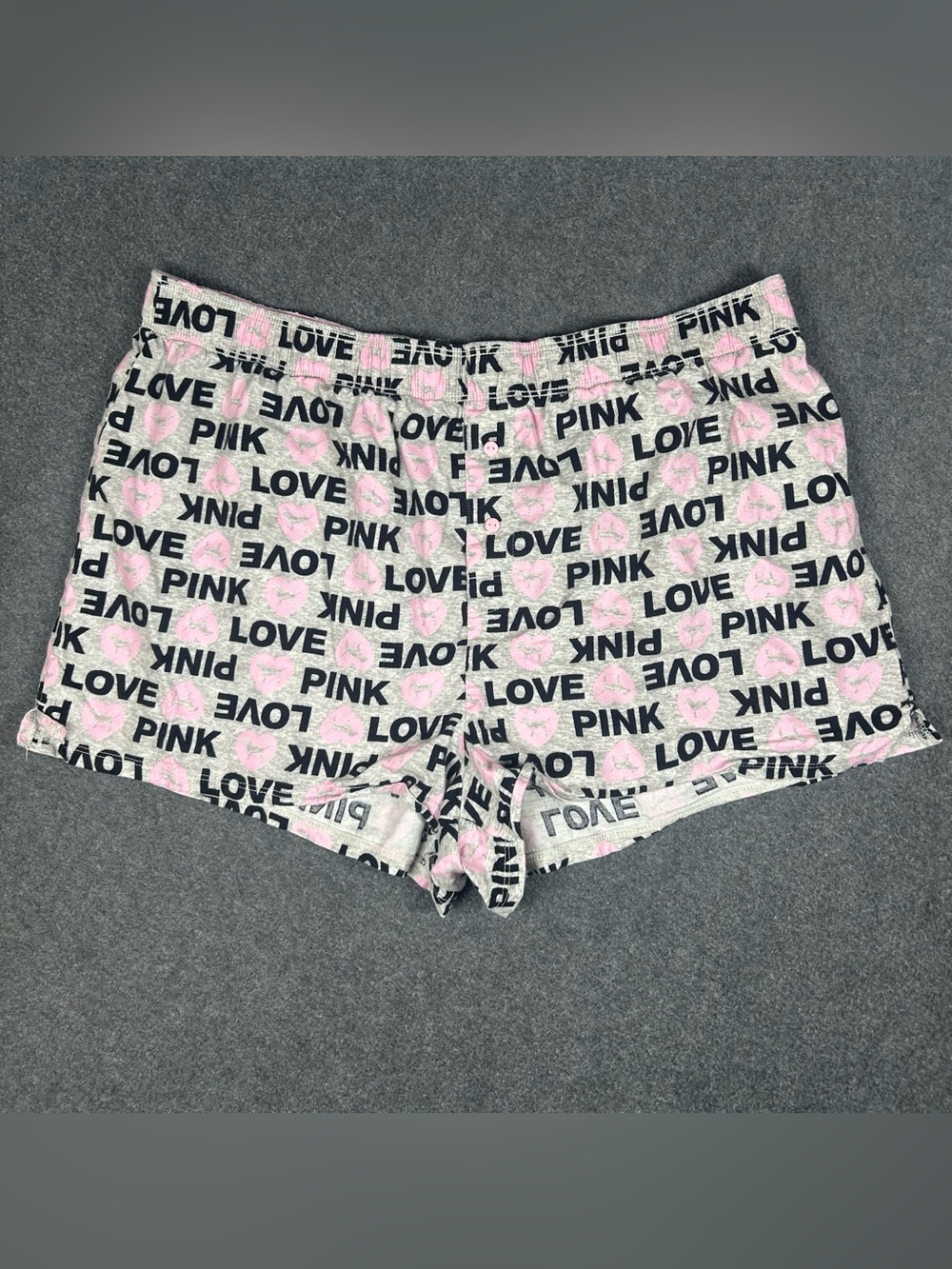 PINK Victoria's Secret Love Pink Dog Sleep Shorts
